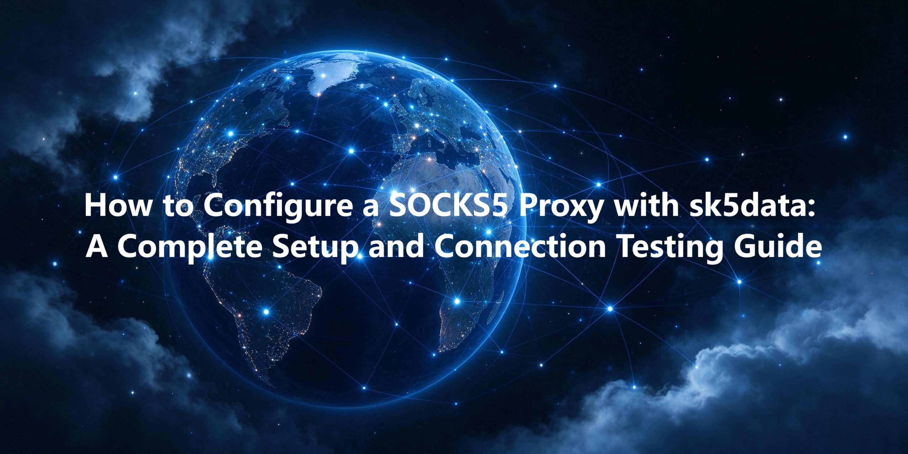 How to Configure a SOCKS5 Proxy with sk5data: A Complete Setup and Connection Testing Guide